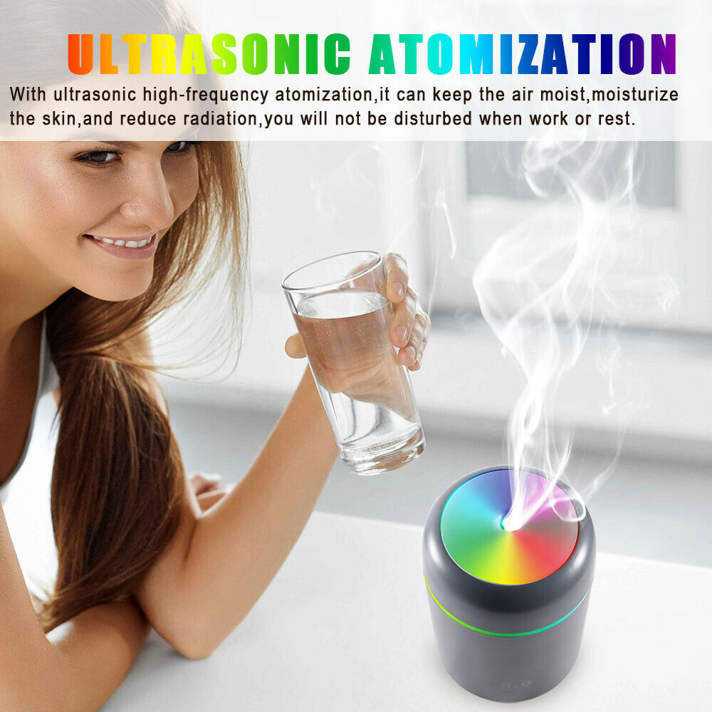 Aroma Essential Oil Diffuser Grain Ultrasonic Air LED 