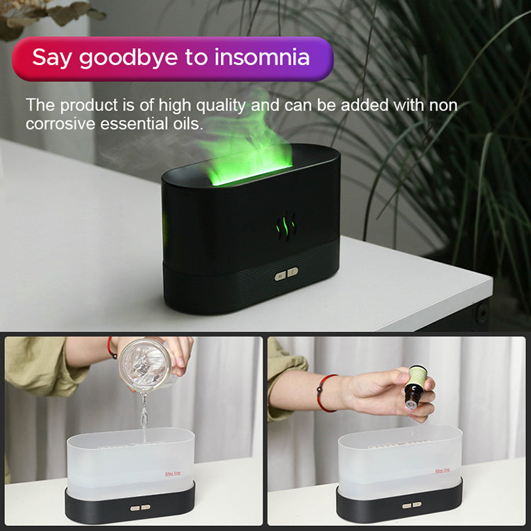 Ultrasonic Aroma Diffuser with Flame Effect