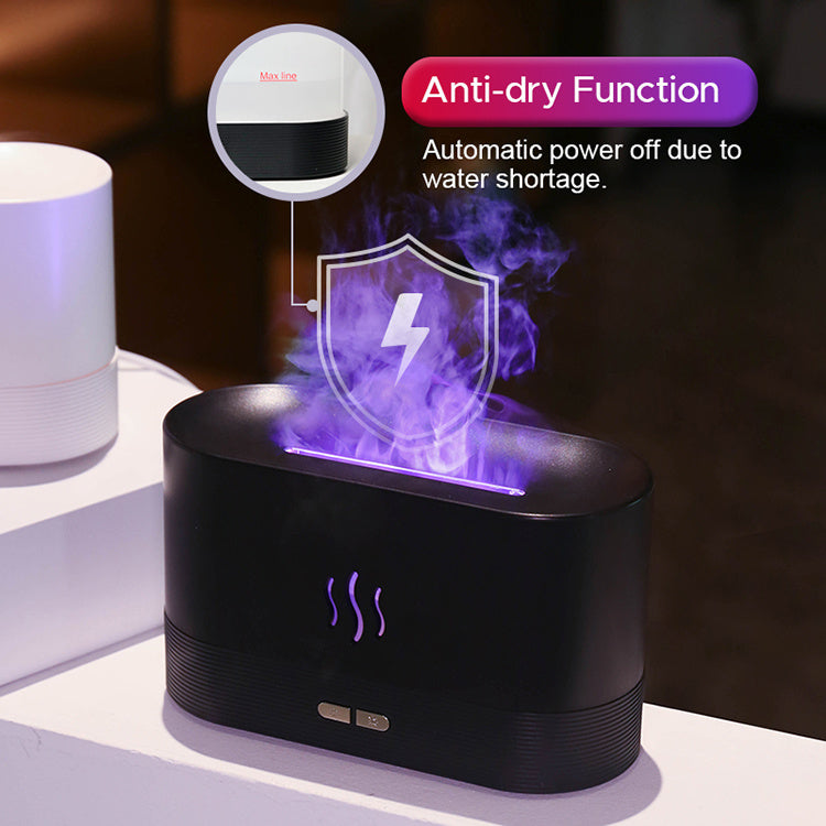 Ultrasonic Aroma Diffuser with Flame Effect