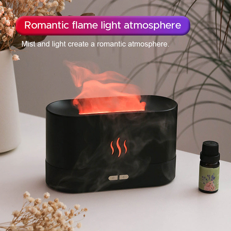 Ultrasonic Aroma Diffuser with Flame Effect