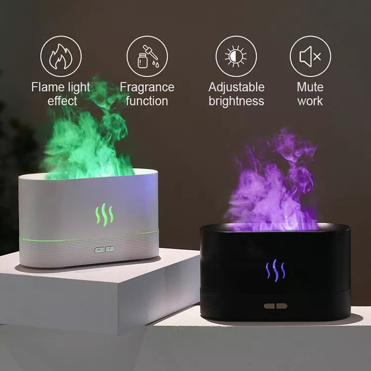 Ultrasonic Aroma Diffuser with Flame Effect