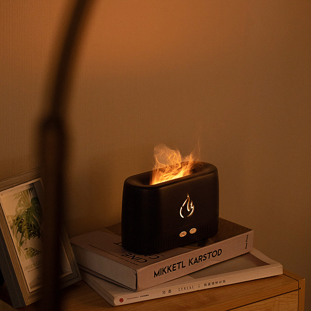 Silent Essential Oil Flame Aroma Diffuser