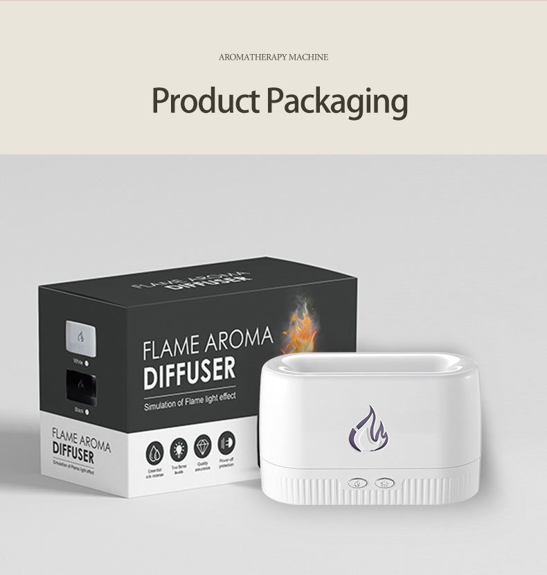 Silent Essential Oil Flame Aroma Diffuser